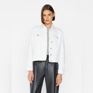 Frame - Le Vintage Jacket in Blanc, size xs